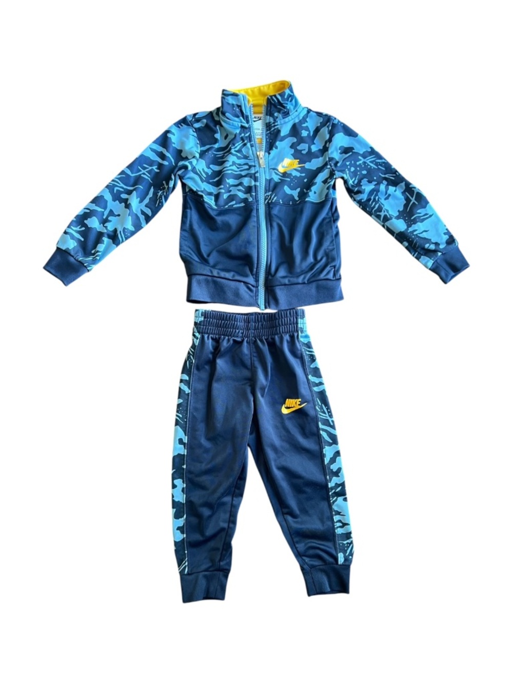 Nike Toddler Boys 2T Blue Camo Track Suit Set Jacket & Joggers EUC - Picture 2 of 8
